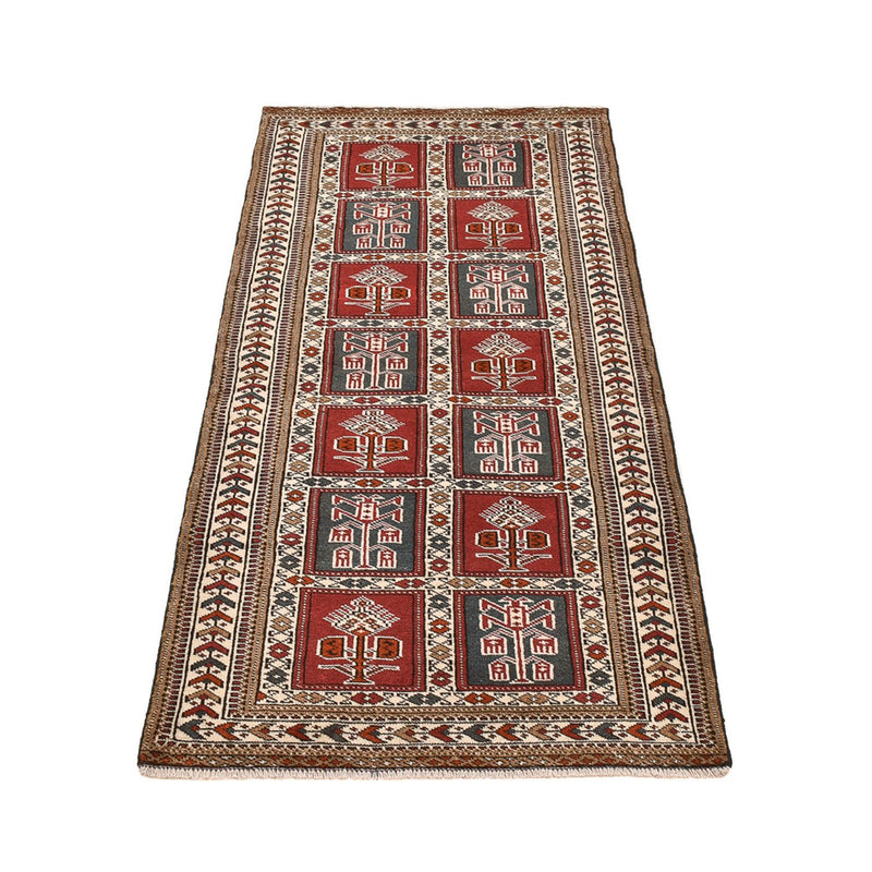 Alfombra de pasillo Alfombra Turkaman - 186 x 76 cm - multicolor