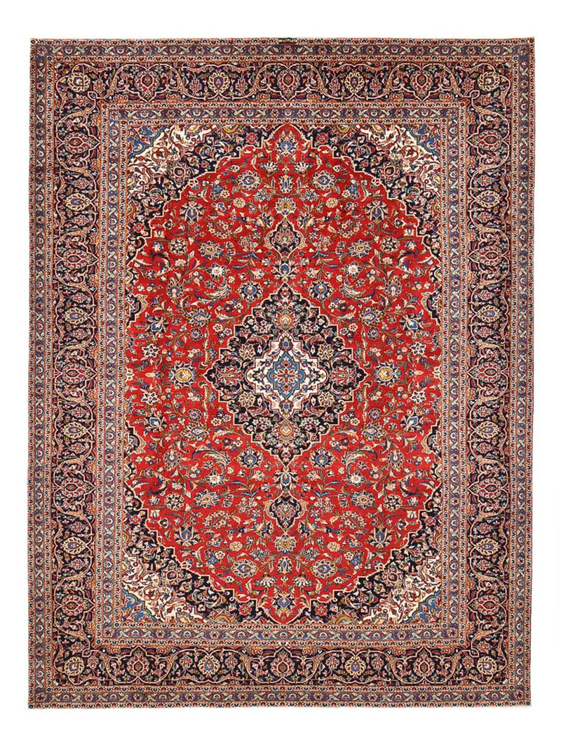 Alfombra persa - Keshan - 383 x 273 cm - rojo