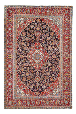 Alfombra persa - Keshan - 345 x 232 cm - rojo oscuro