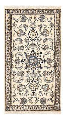 Alfombra persa - Nain - 139 x 73 cm - crema