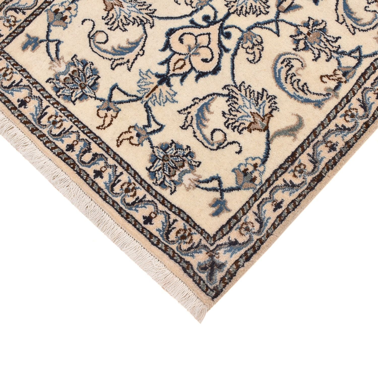 Alfombra persa - Nain - 139 x 73 cm - crema