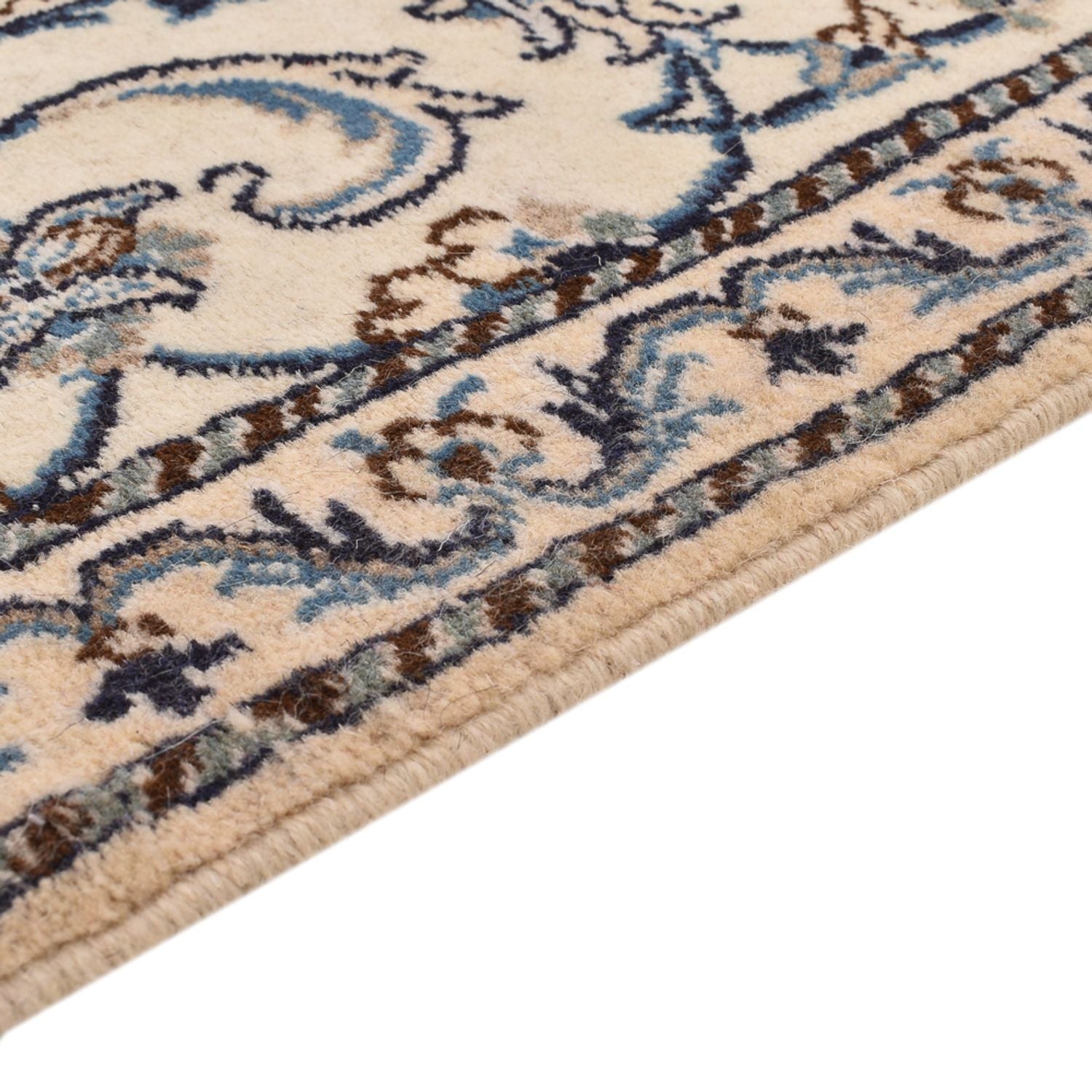Alfombra persa - Nain - 139 x 73 cm - crema
