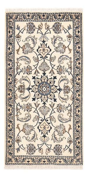 Alfombra persa - Nain - 133 x 69 cm - crema