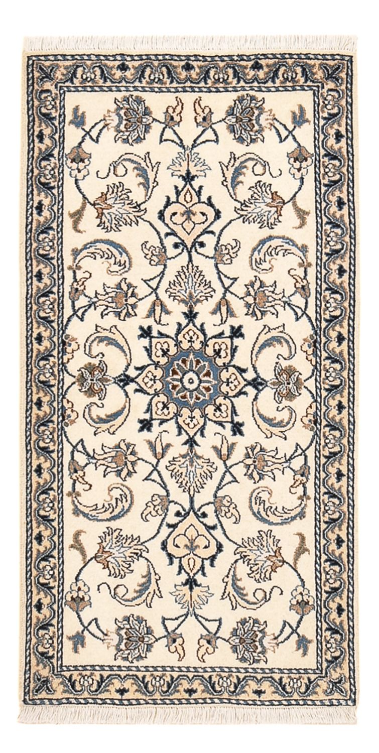 Alfombra persa - Nain - 133 x 69 cm - crema
