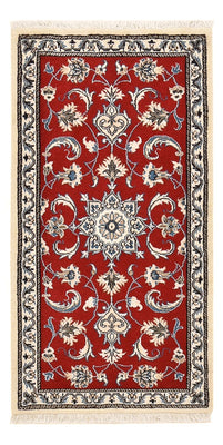 Alfombra persa - Nain - 139 x 71 cm - rojo