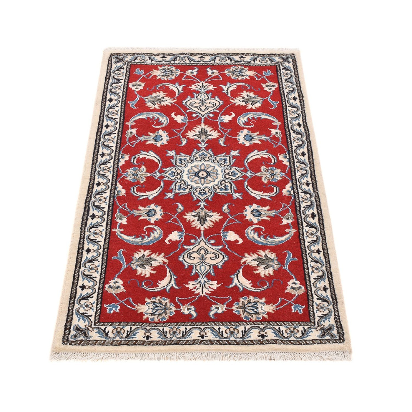 Alfombra persa - Nain - 139 x 71 cm - rojo