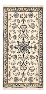 Alfombra persa - Nain - 139 x 69 cm - crema
