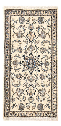 Alfombra persa - Nain - 139 x 69 cm - crema