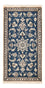 Alfombra persa - Nain - 133 x 70 cm - azul petróleo