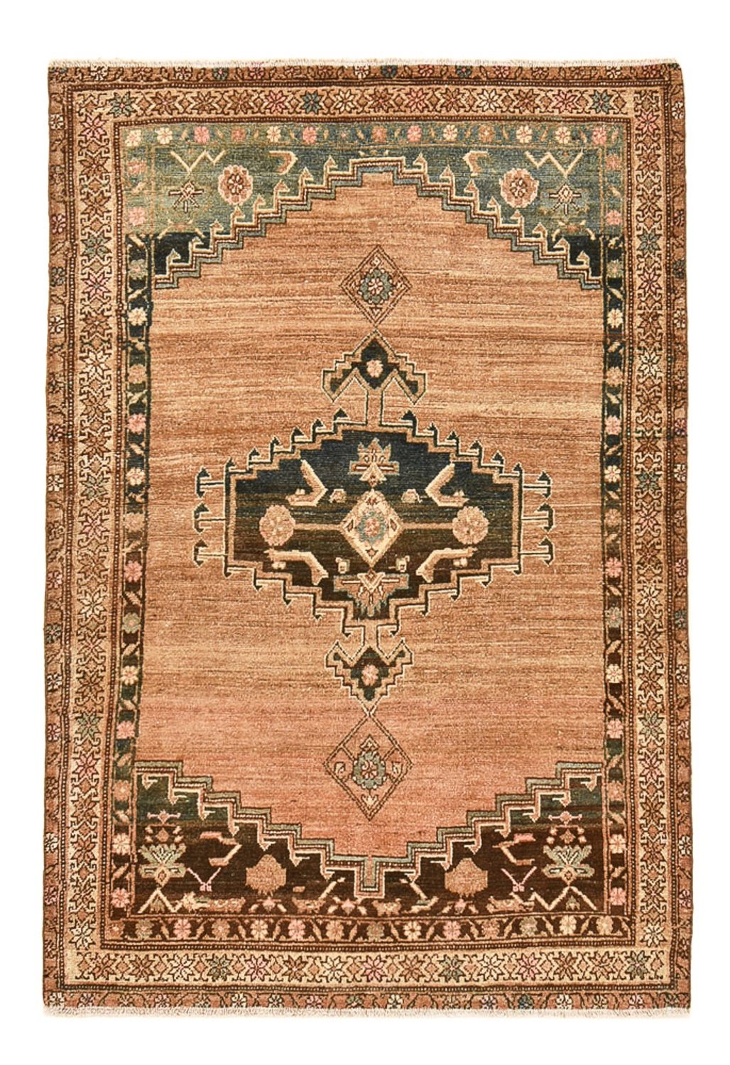 Alfombra Vintage - 186 x 126 cm - rojo claro