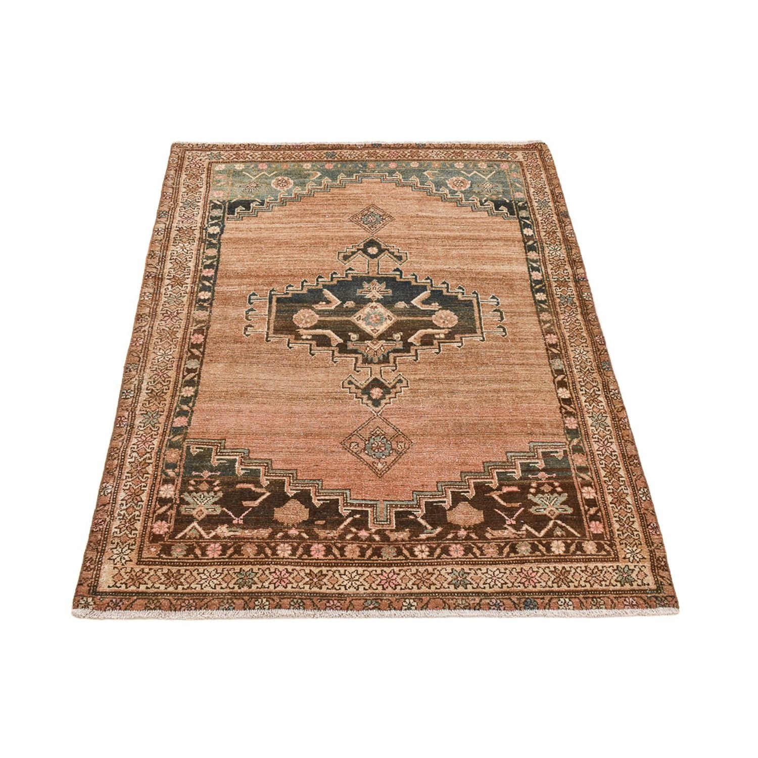Alfombra Vintage - 186 x 126 cm - rojo claro