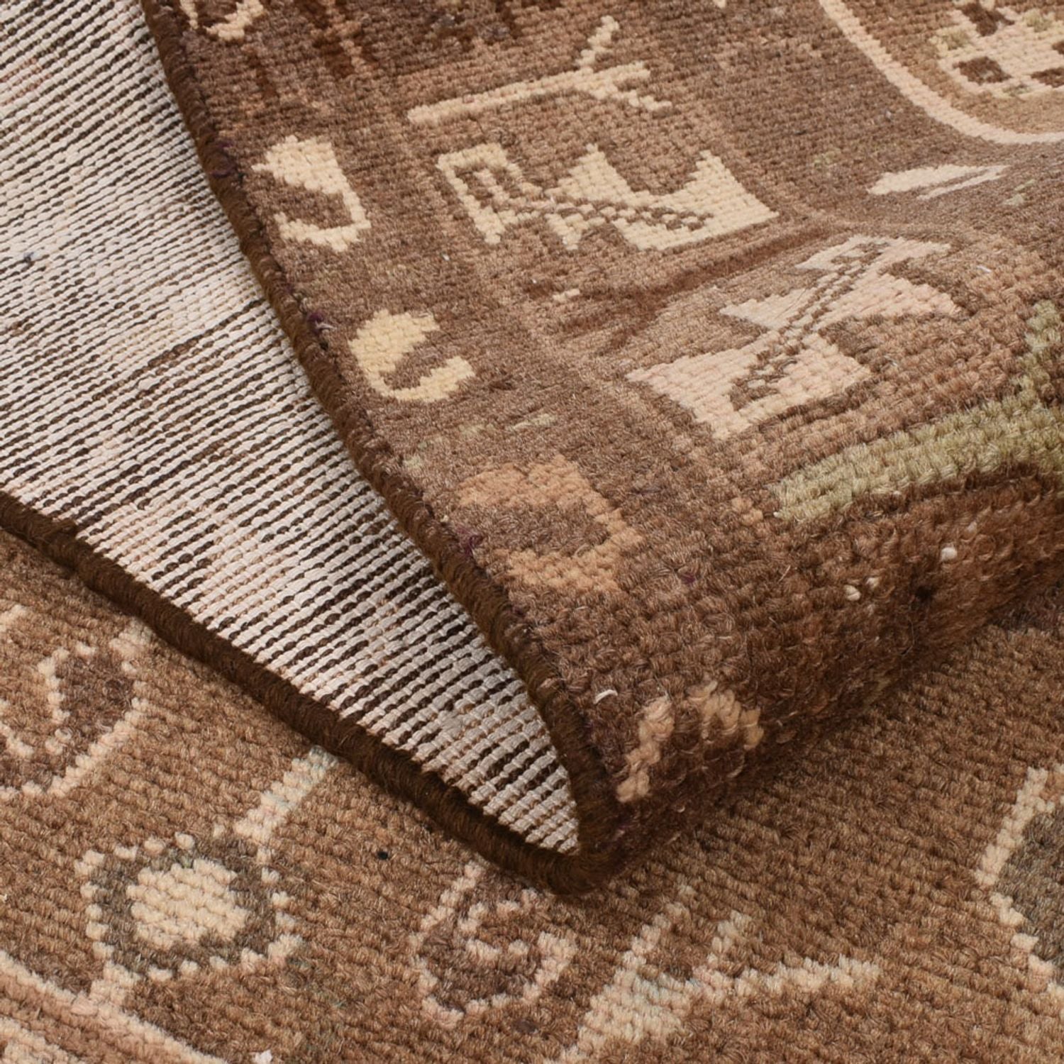 Alfombra de pasillo Alfombra Vintage - 297 x 104 cm - beige oscuro