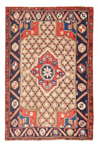 Alfombra persa - Nómada - 146 x 97 cm - multicolor