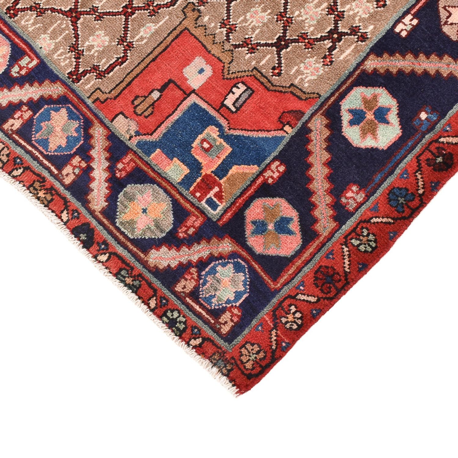Alfombra persa - Nómada - 146 x 97 cm - multicolor