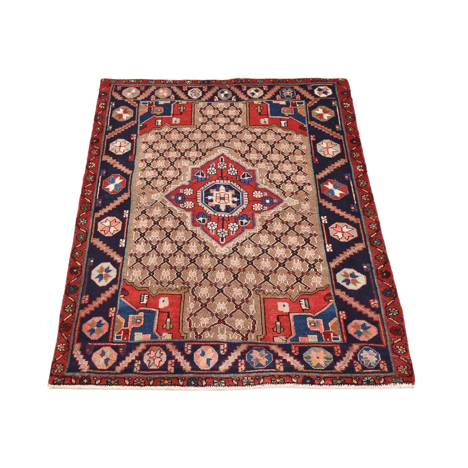 Alfombra persa - Nómada - 146 x 97 cm - multicolor