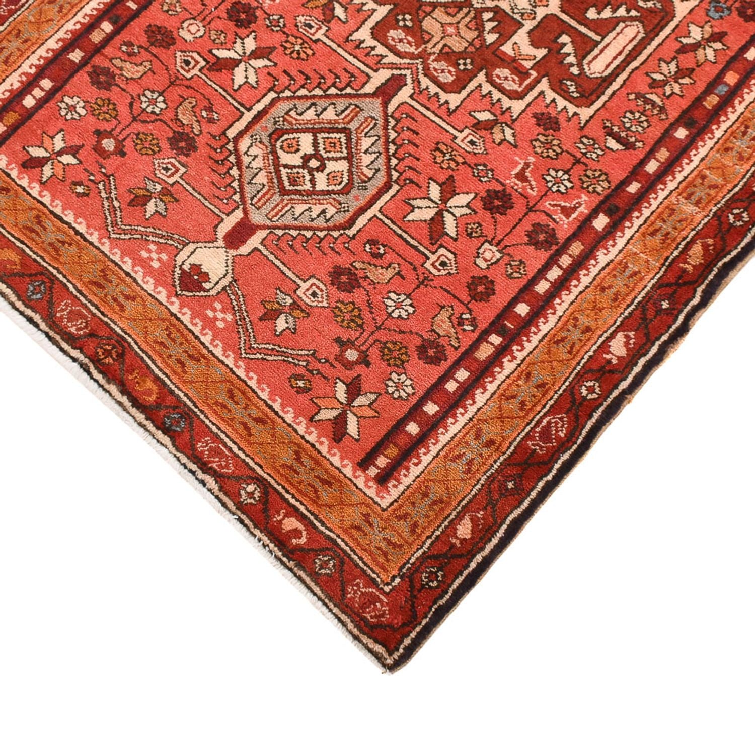Alfombra de pasillo Alfombra persa - Nómada - 254 x 80 cm - rojo
