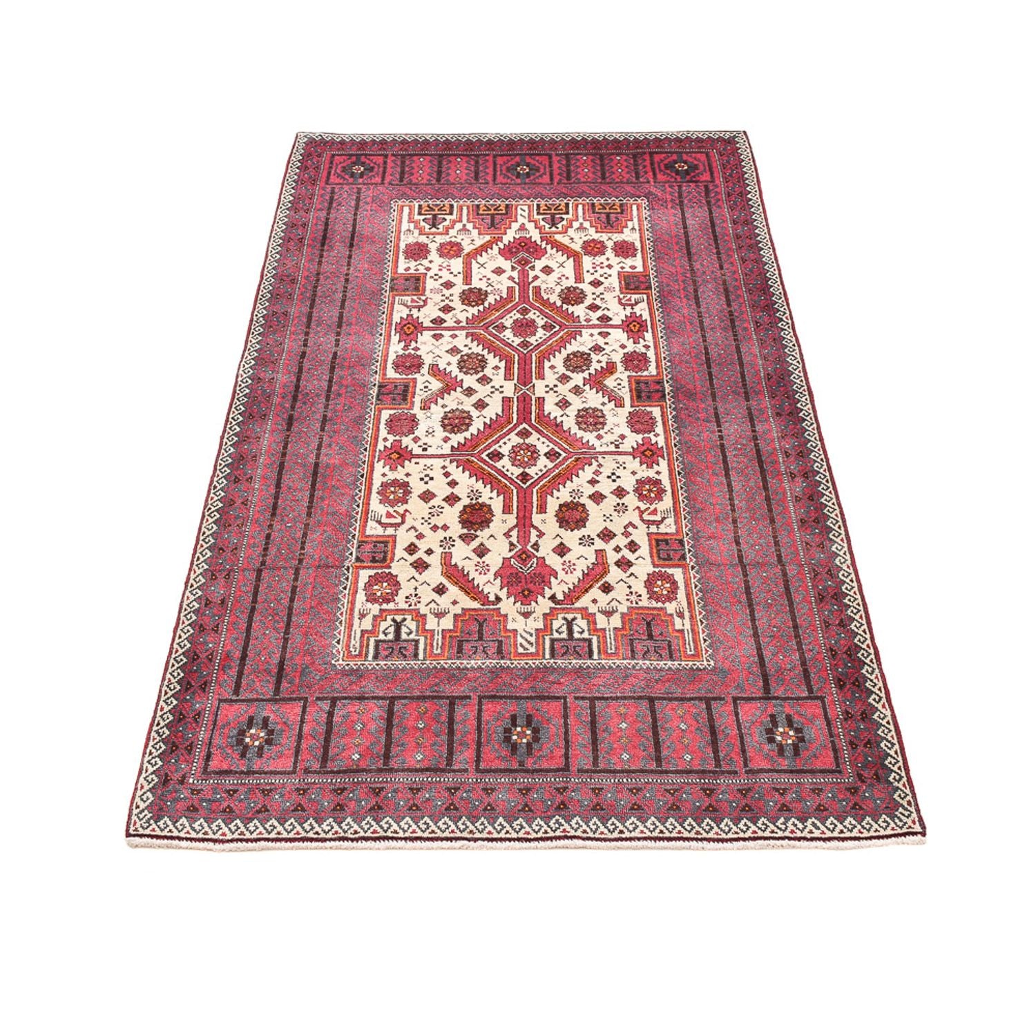 Alfombra de pasillo Alfombra Belutsch - 198 x 102 cm - púrpura