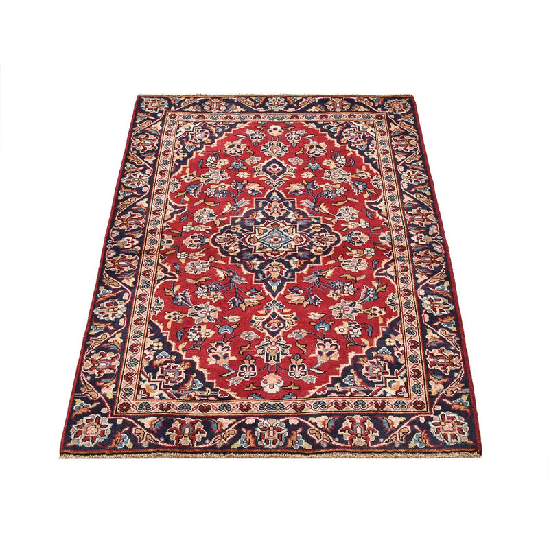 Alfombra persa - Keshan - 138 x 90 cm - rojo