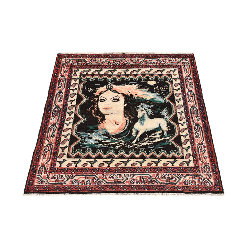 Alfombra persa - Nómada cuadrado  - 118 x 101 cm - multicolor