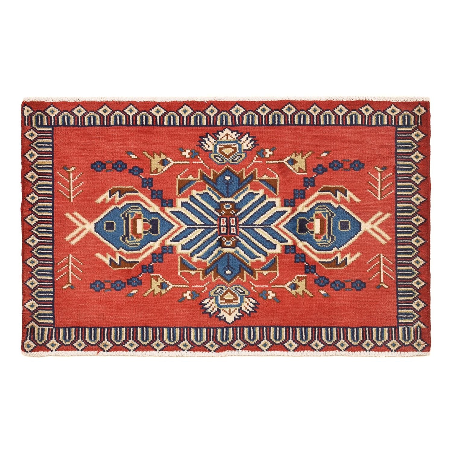 Alfombra persa - Nómada - 93 x 57 cm - rojo