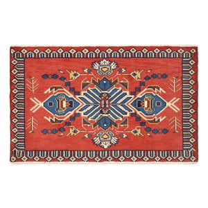 Alfombra persa - Nómada - 93 x 57 cm - rojo