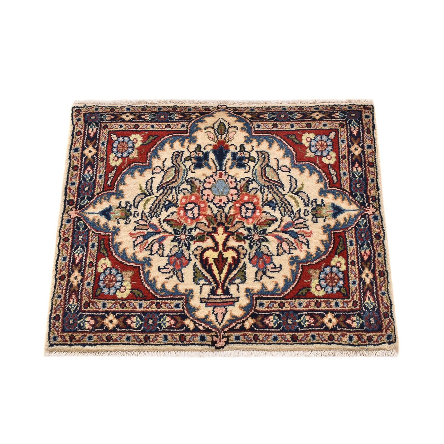 Alfombra persa - Nómada - 61 x 52 cm - multicolor