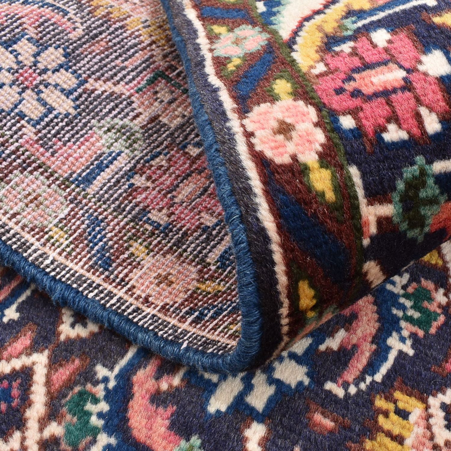 Alfombra persa - Nómada - 91 x 61 cm - multicolor