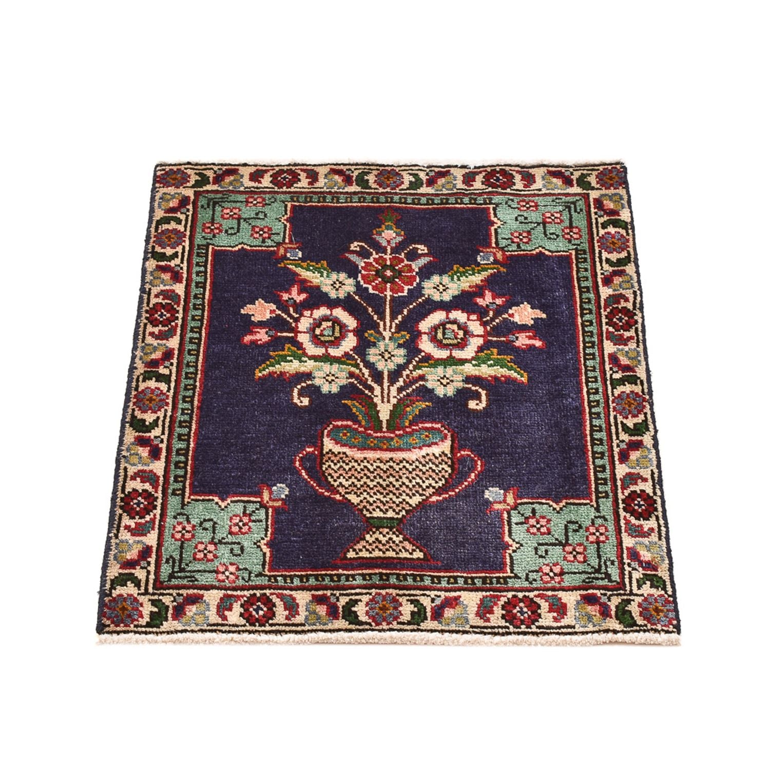 Alfombra persa - Nómada - 60 x 54 cm - multicolor
