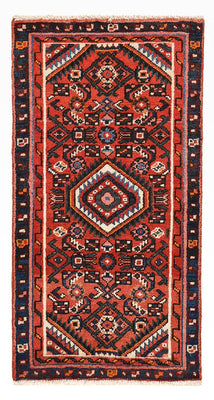 Alfombra persa - Nómada - 93 x 49 cm - rojo oscuro