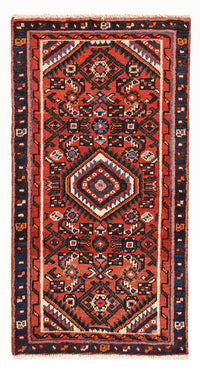 Alfombra persa - Nómada - 93 x 49 cm - rojo oscuro