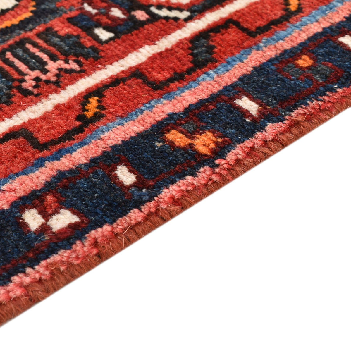Alfombra persa - Nómada - 93 x 49 cm - rojo oscuro