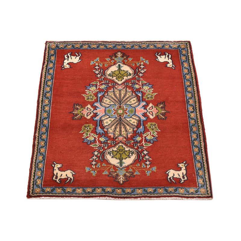 Alfombra persa - Nómada - 82 x 62 cm - rojo