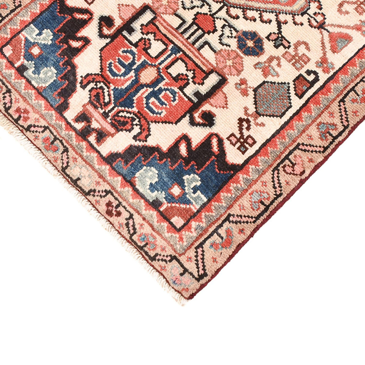 Alfombra persa - Nómada - 90 x 55 cm - multicolor