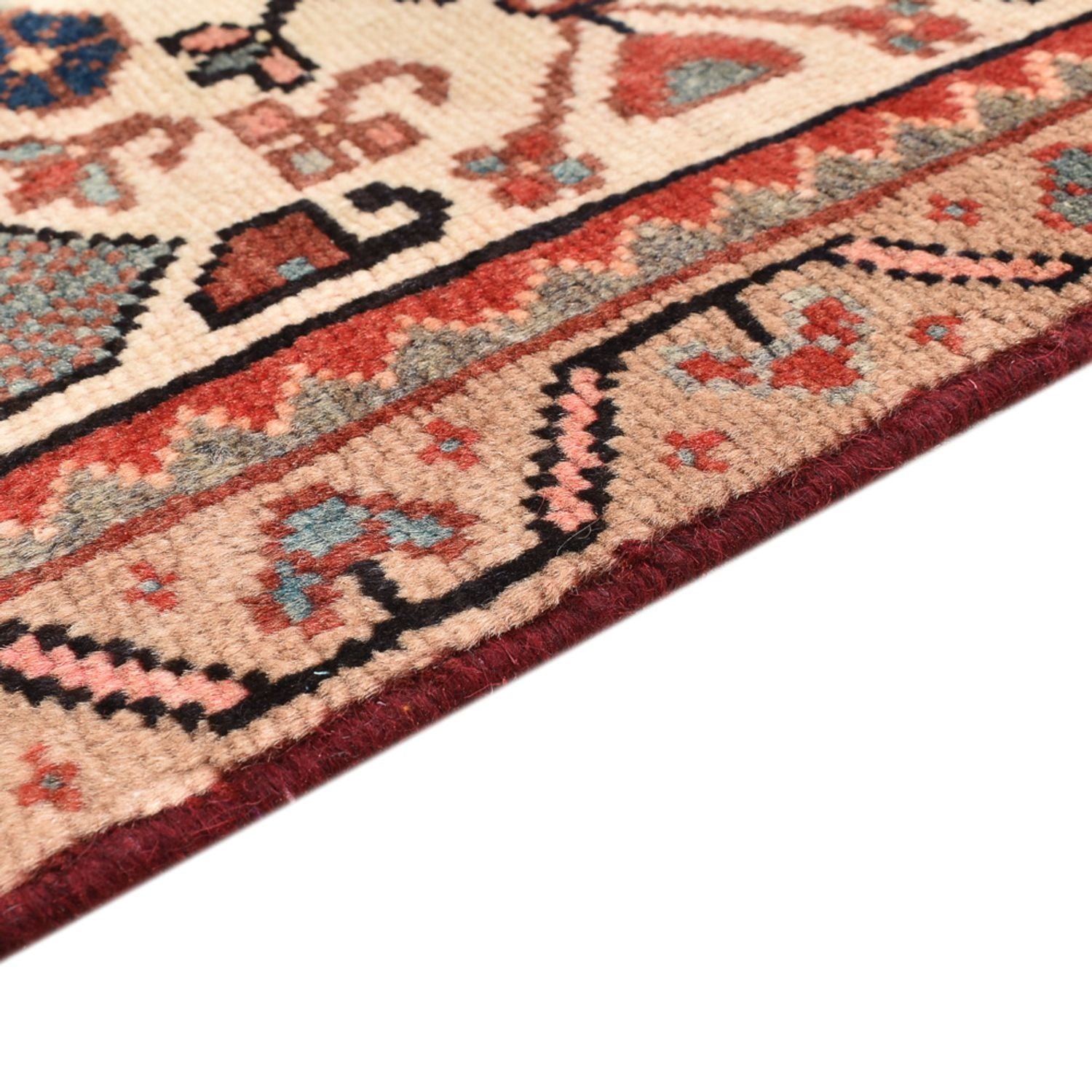 Alfombra persa - Nómada - 90 x 55 cm - multicolor