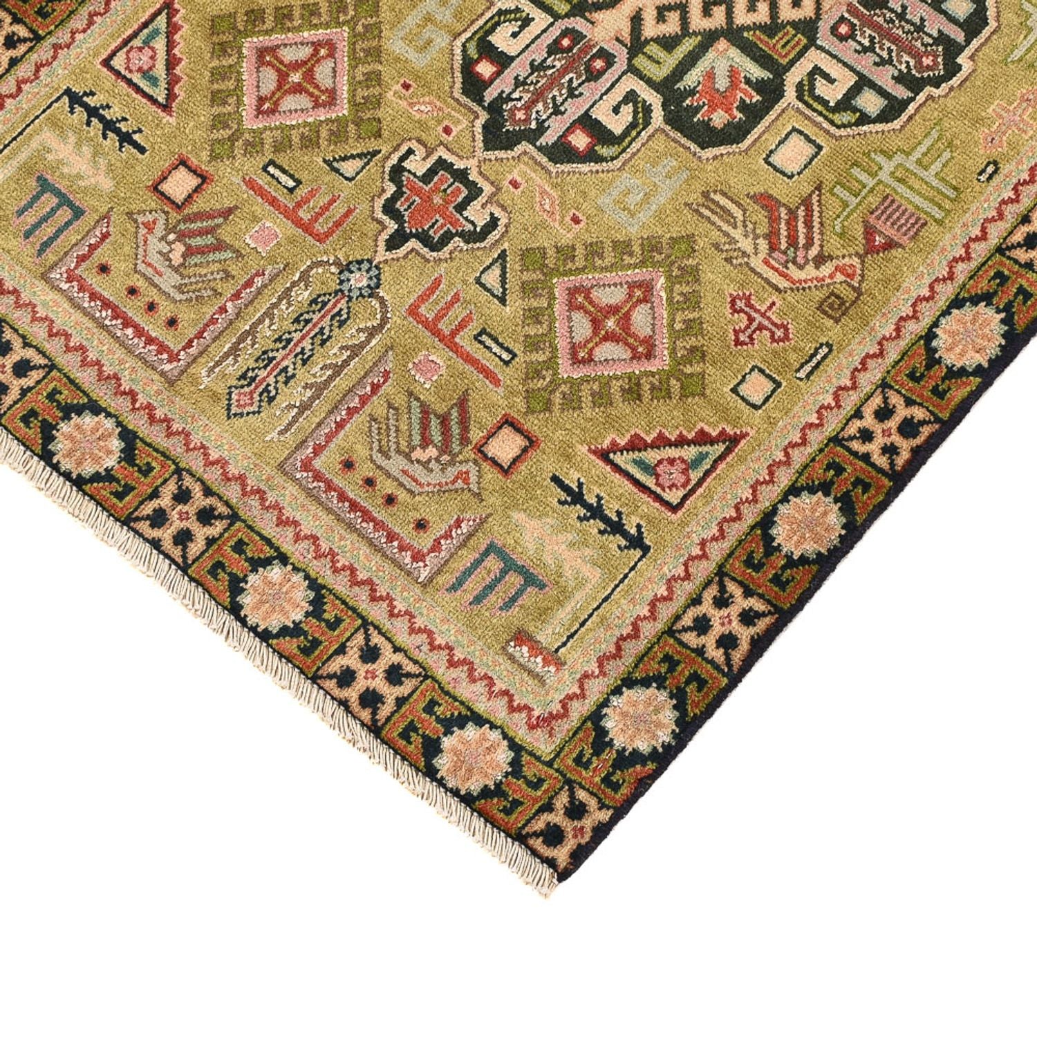 Alfombra persa - Nómada - 92 x 54 cm - arena