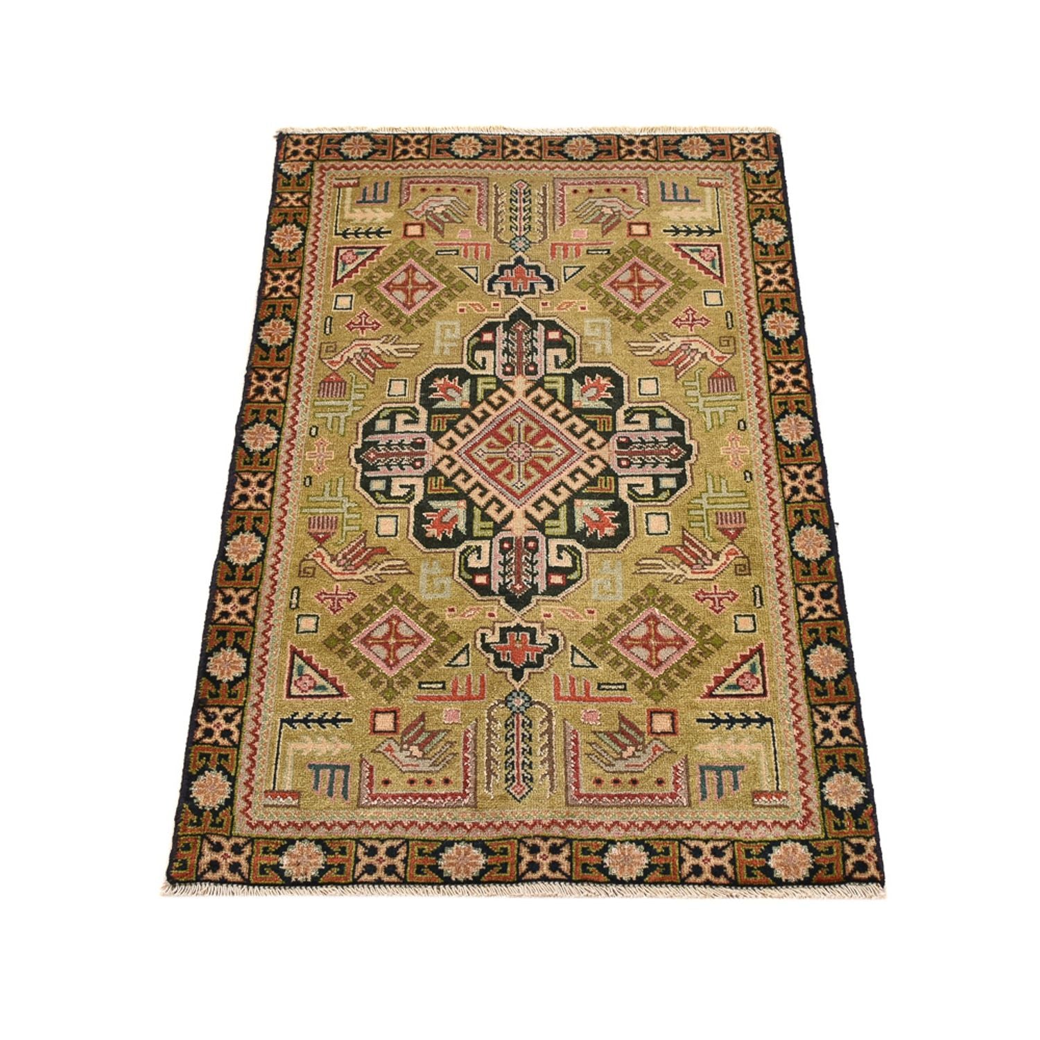 Alfombra persa - Nómada - 92 x 54 cm - arena
