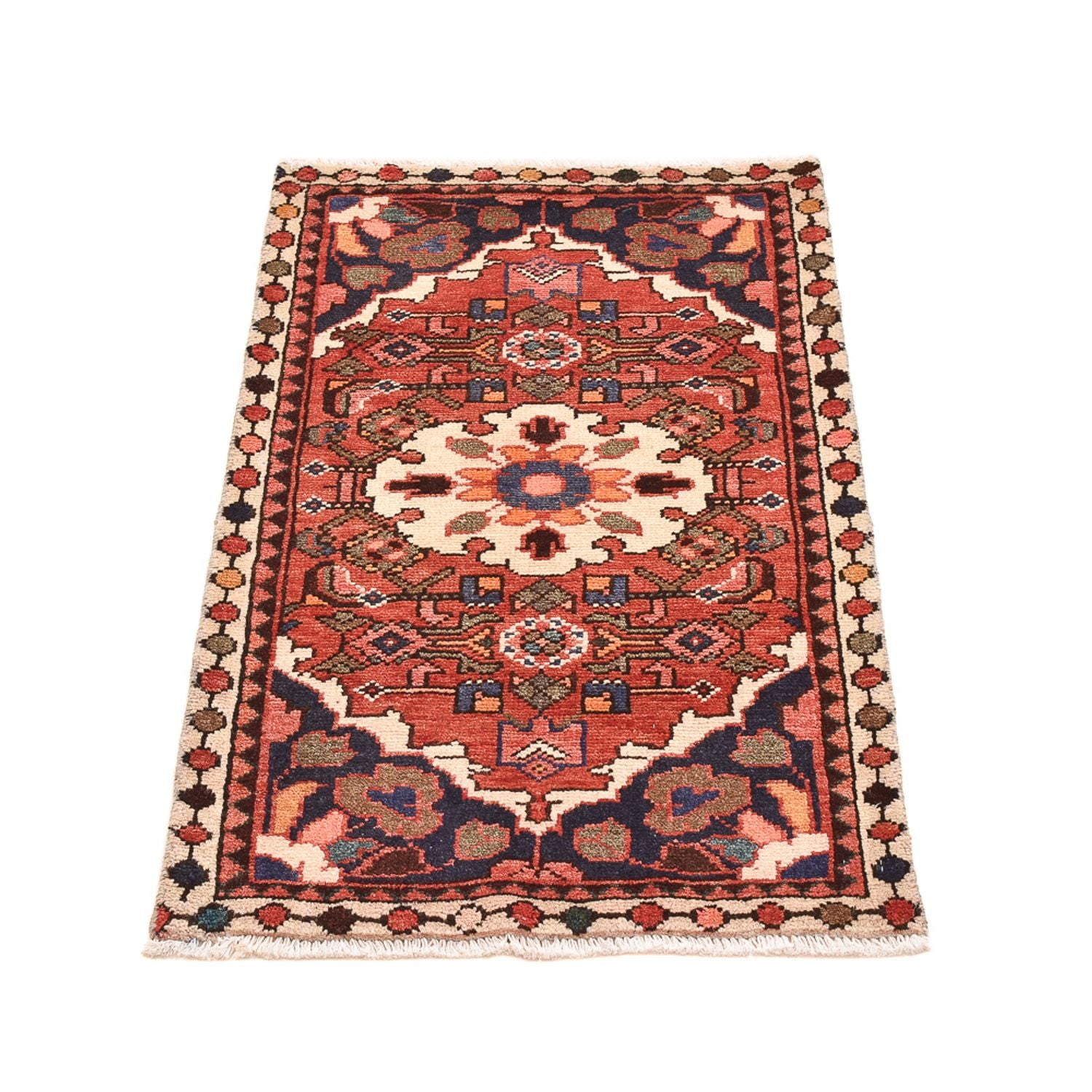 Alfombra persa - Nómada - 84 x 56 cm - óxido