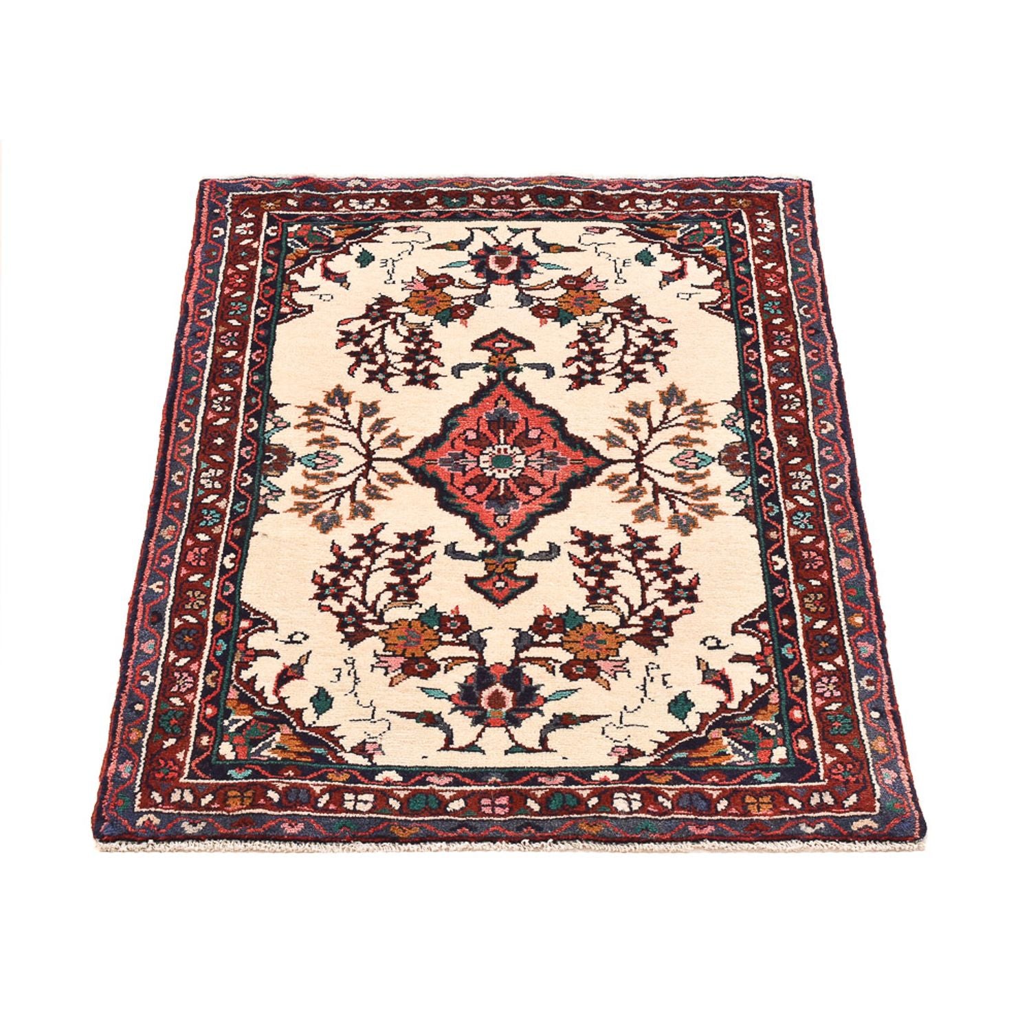 Alfombra persa - Nómada - 93 x 71 cm - multicolor