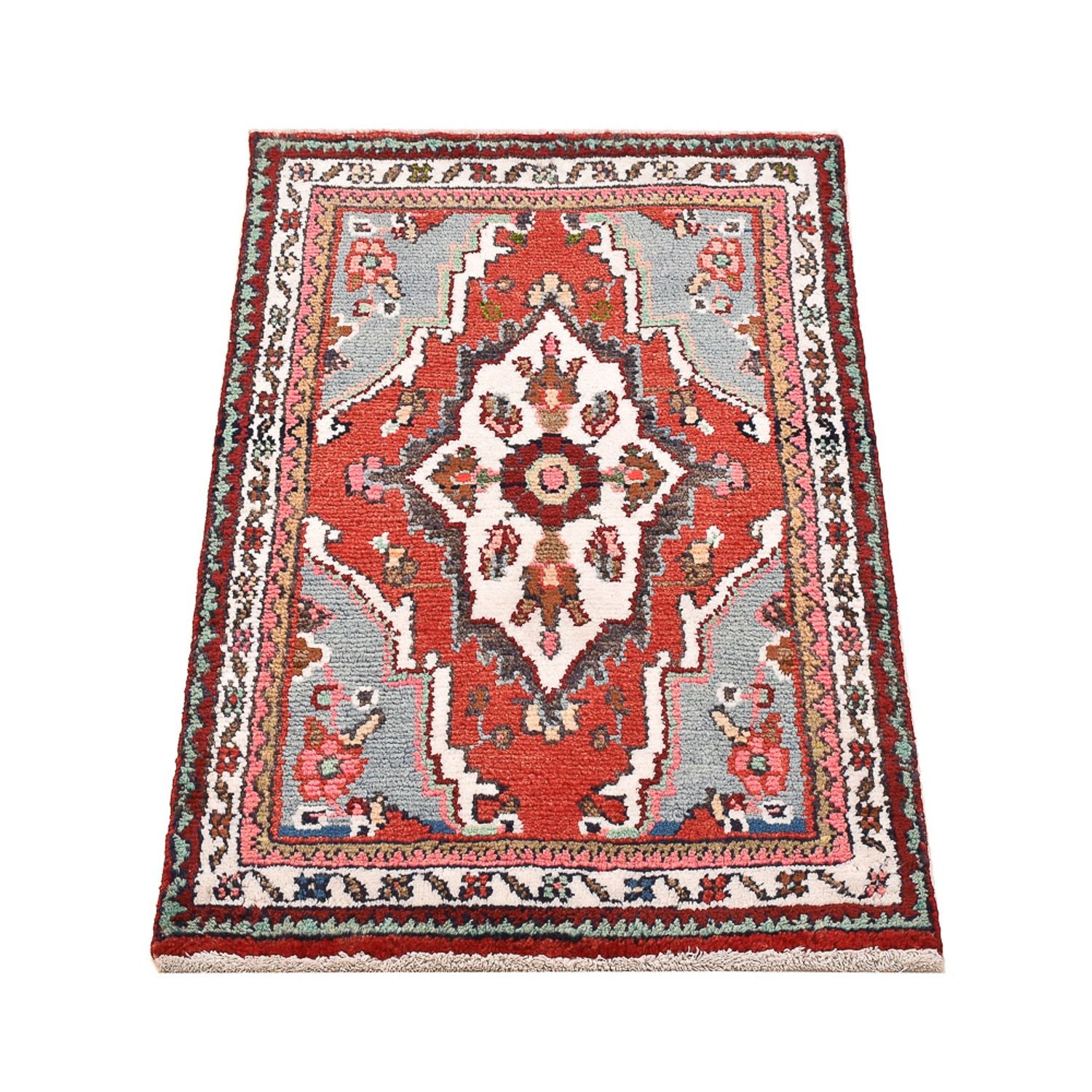 Alfombra persa - Nómada - 90 x 58 cm - rojo