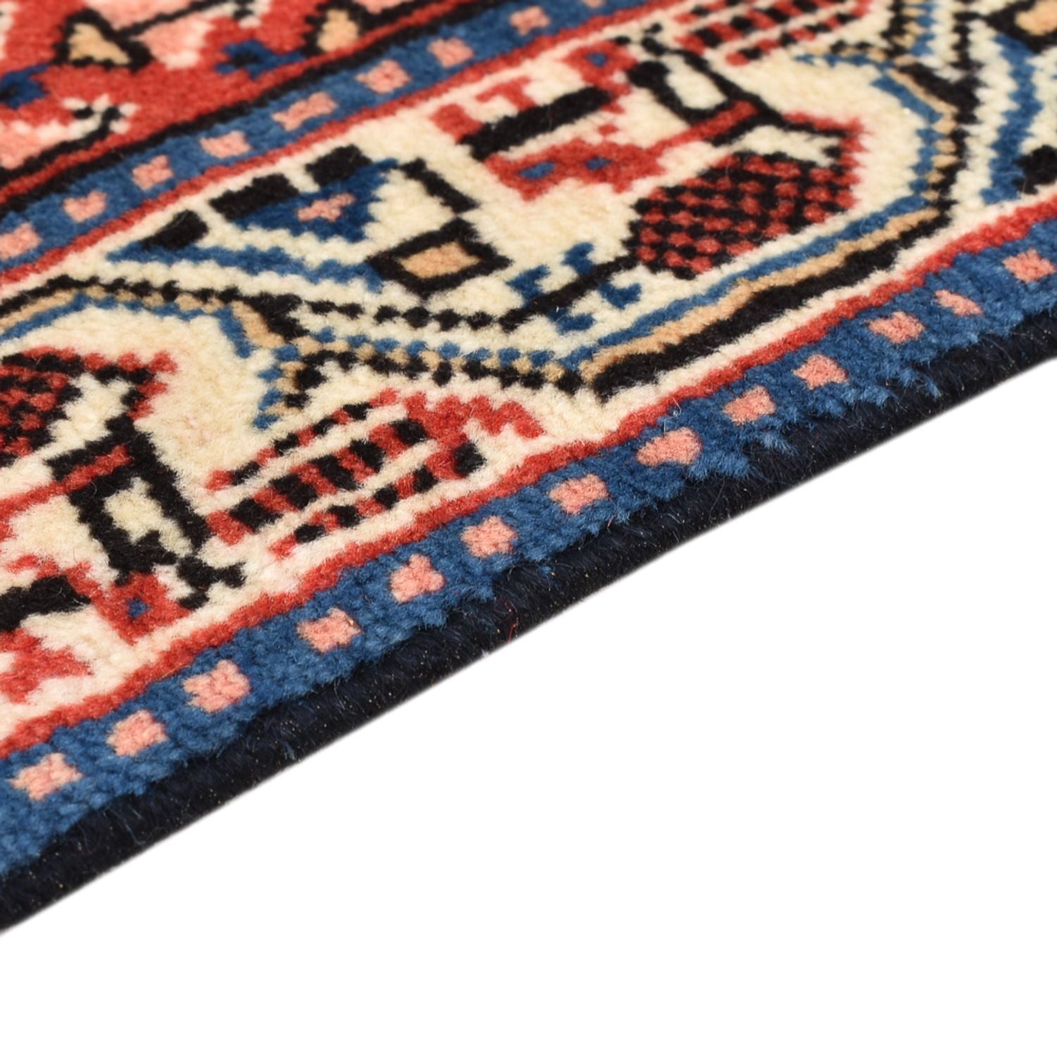 Alfombra persa - Nómada - 70 x 60 cm - rojo