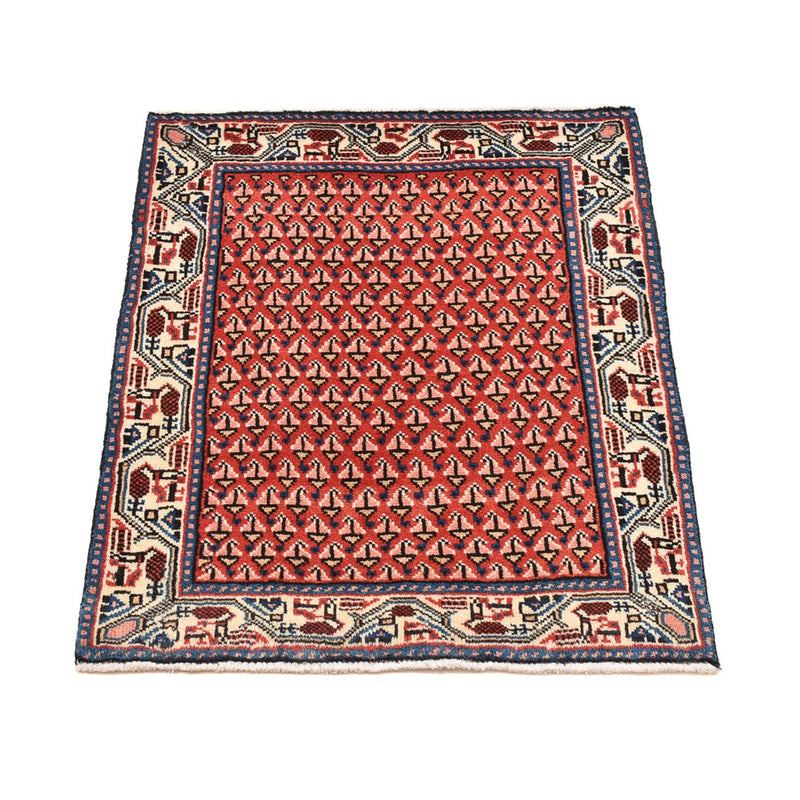 Alfombra persa - Nómada - 70 x 60 cm - rojo