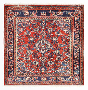 Alfombra persa - Nómada cuadrado  - 67 x 67 cm - rojo