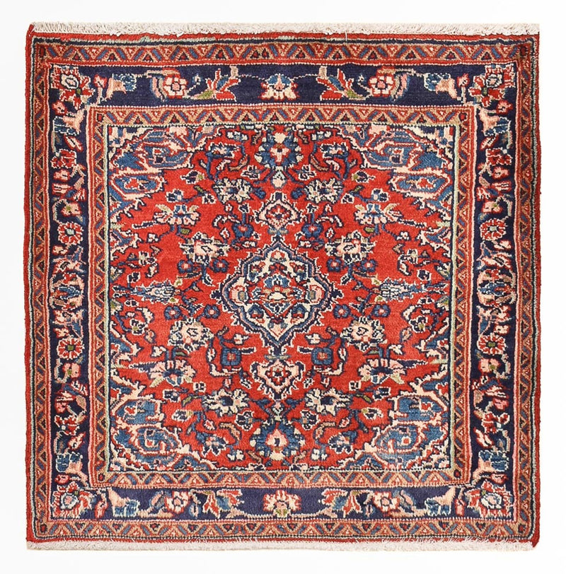 Alfombra persa - Nómada cuadrado  - 67 x 67 cm - rojo