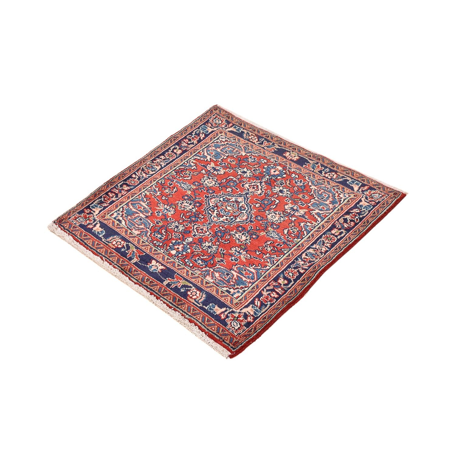 Alfombra persa - Nómada cuadrado  - 67 x 67 cm - rojo