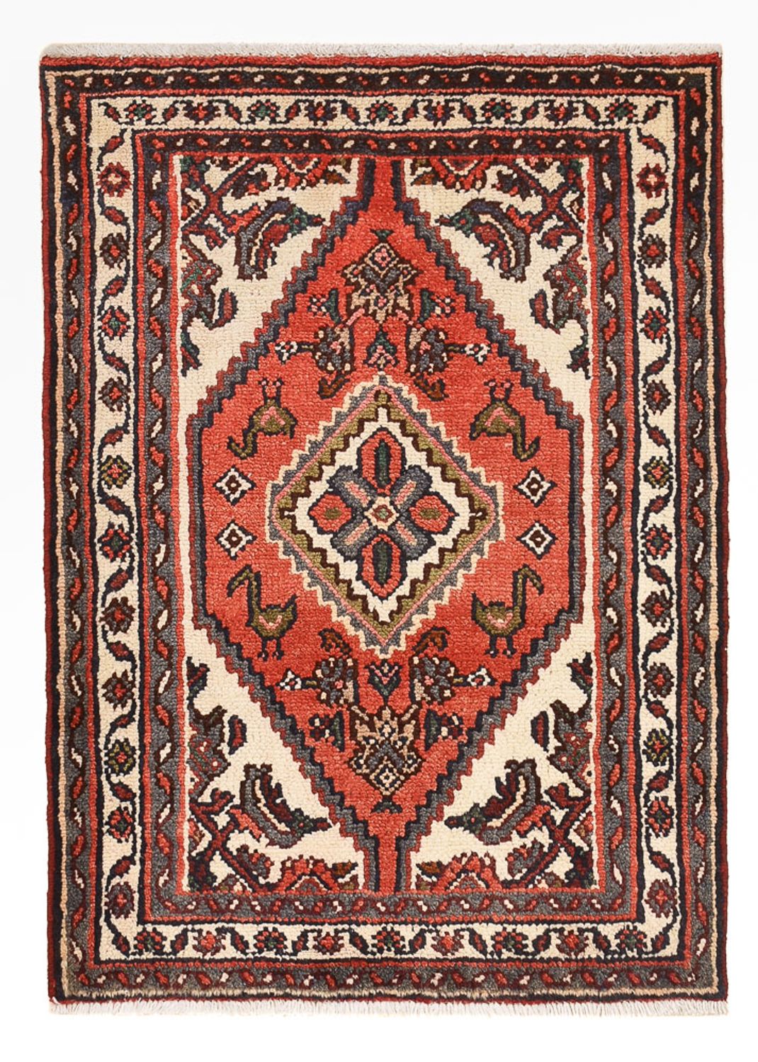 Alfombra persa - Nómada - 96 x 70 cm - rojo