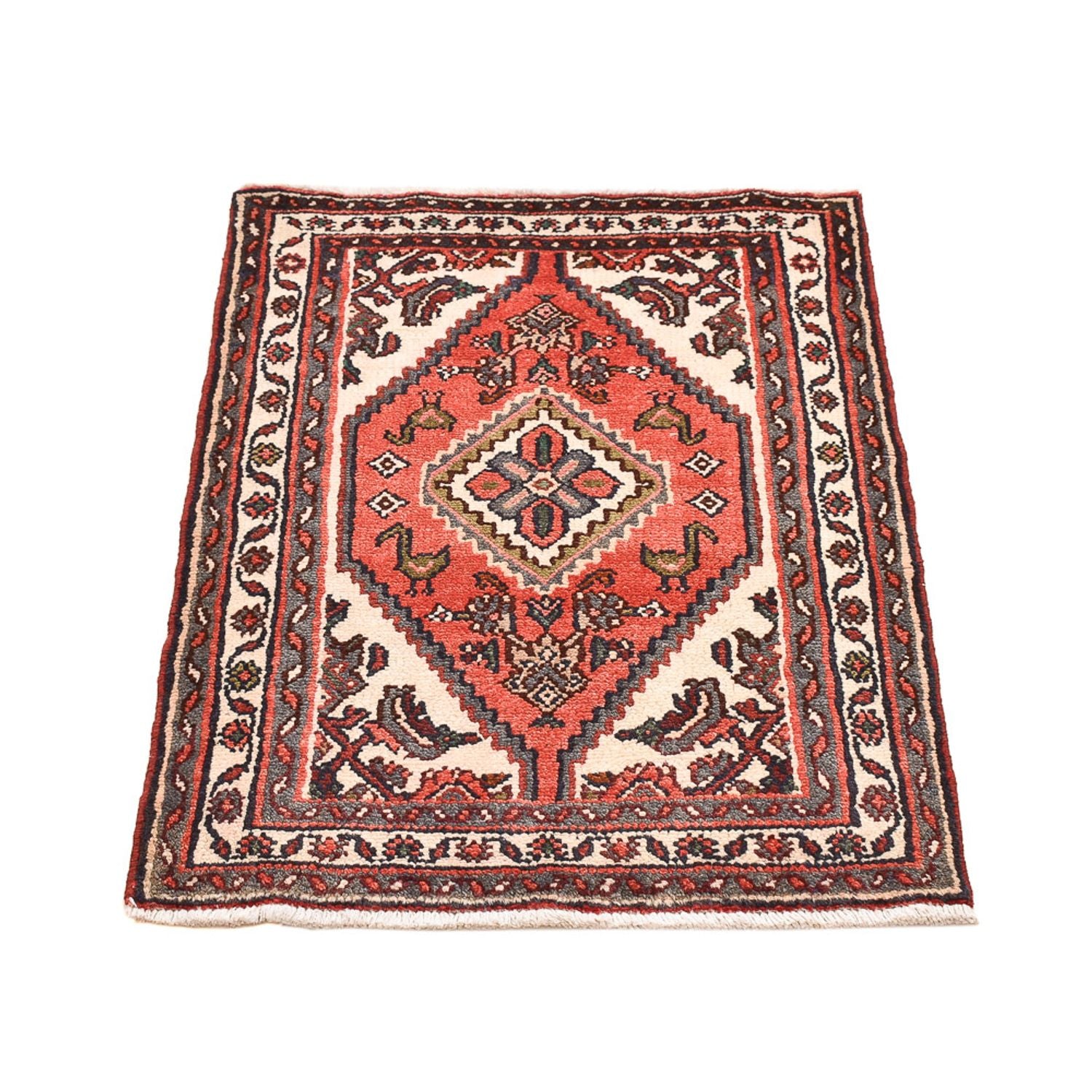 Alfombra persa - Nómada - 96 x 70 cm - rojo