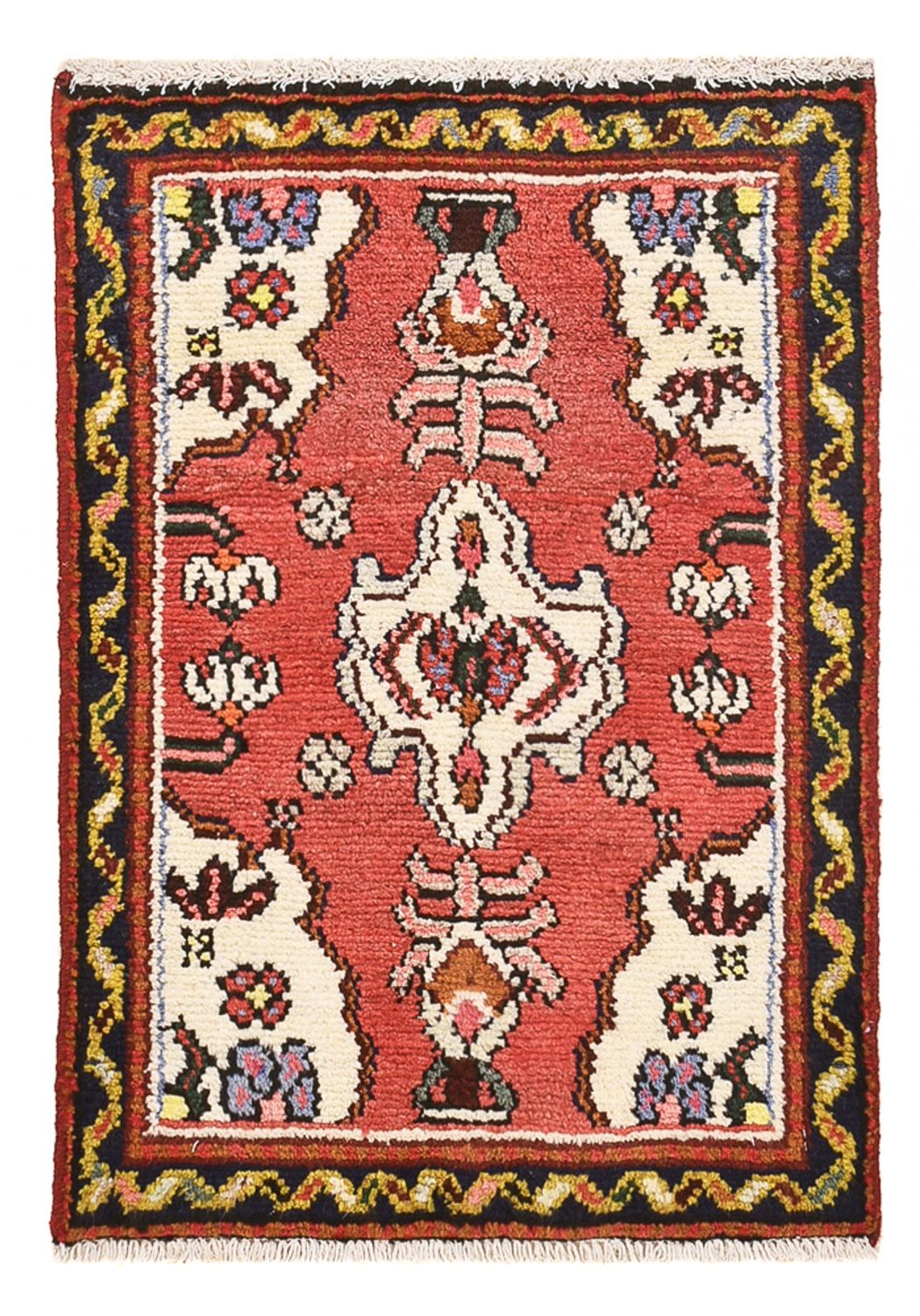 Alfombra persa - Nómada cuadrado  - 65 x 65 cm - rojo