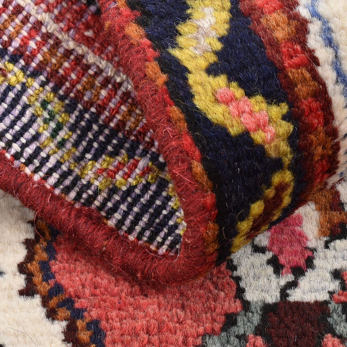 Alfombra persa - Nómada cuadrado  - 65 x 65 cm - rojo