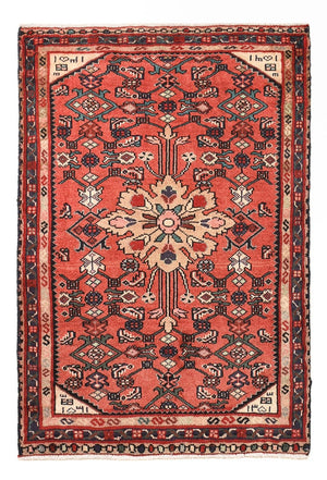 Alfombra persa - Nómada - 88 x 62 cm - rojo