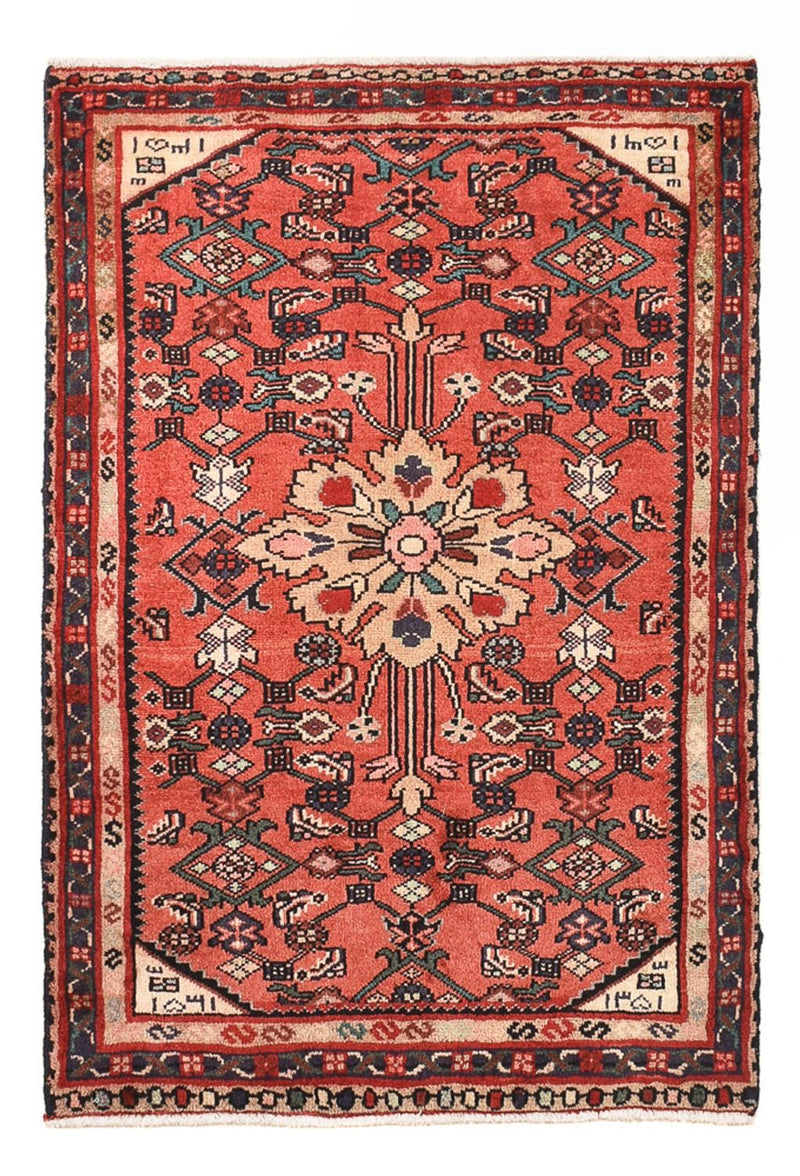 Alfombra persa - Nómada - 88 x 62 cm - rojo